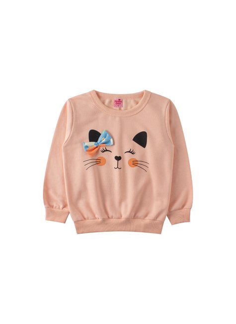 conjunto infantil feminino moletom peluciadosuplex sublimado peluciado charming menina doce 2