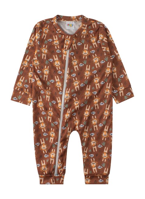 macacao de bebe masculino suedine sublimado lion pequeno big amor