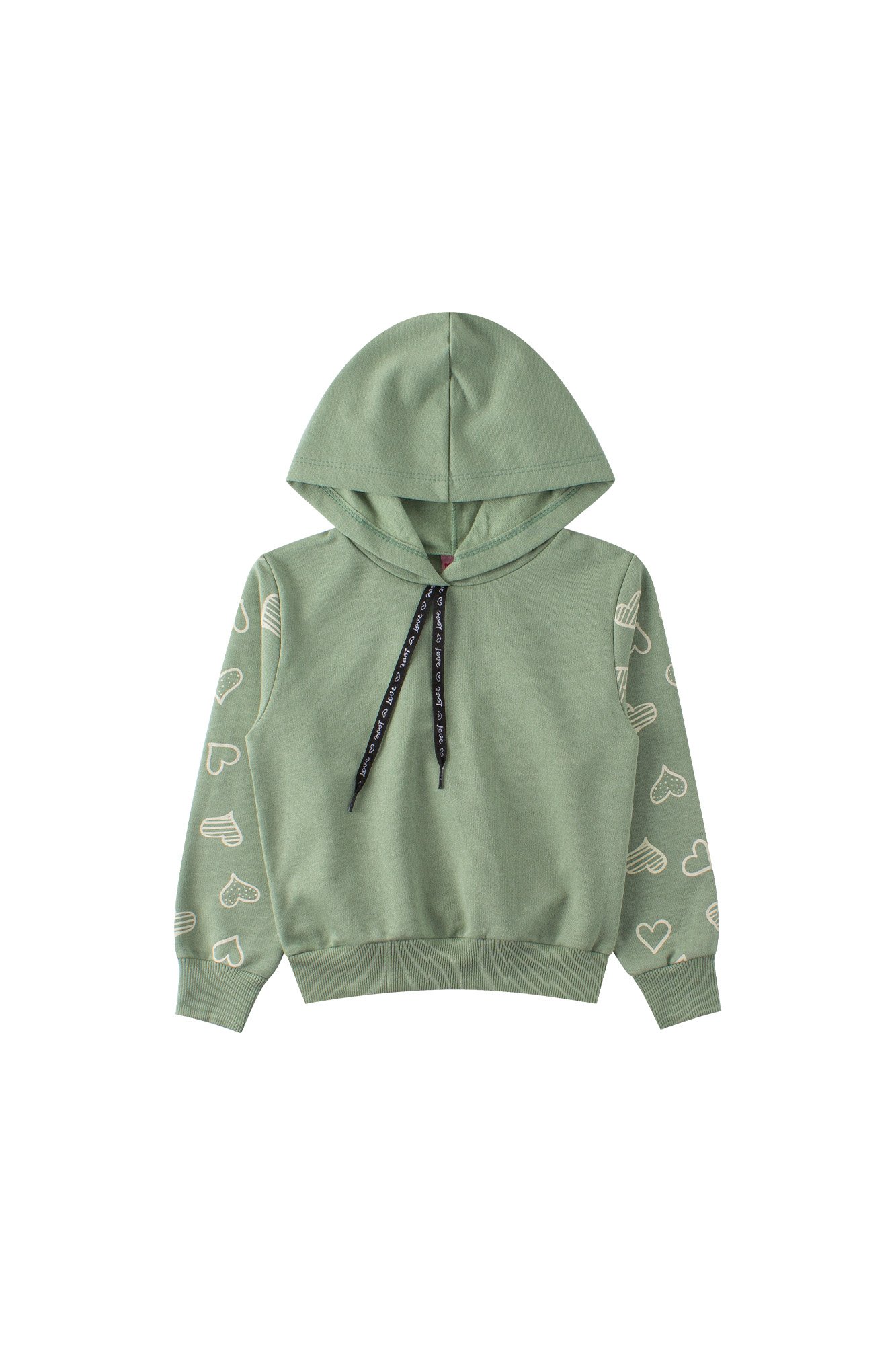 Conjunto Infantil Feminino Moletom Peluciado Love Menina Doce