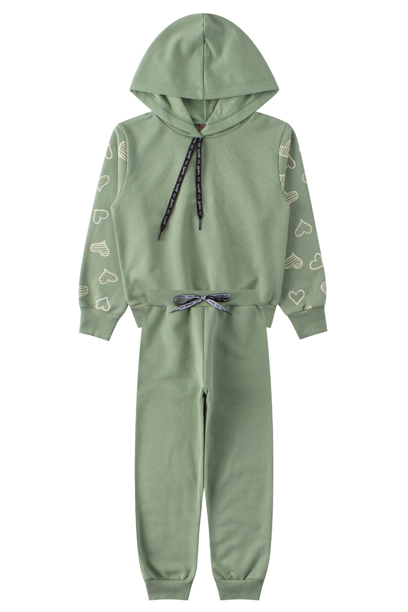 Babylclub BMC♥LOVE hoodie (mint) conjunto-infantil-feminino-