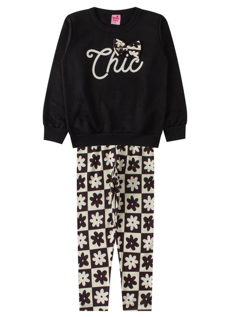 conjunto infantil feminino moletom peluciadosuplex sublimado peluciado chic menina doce 6