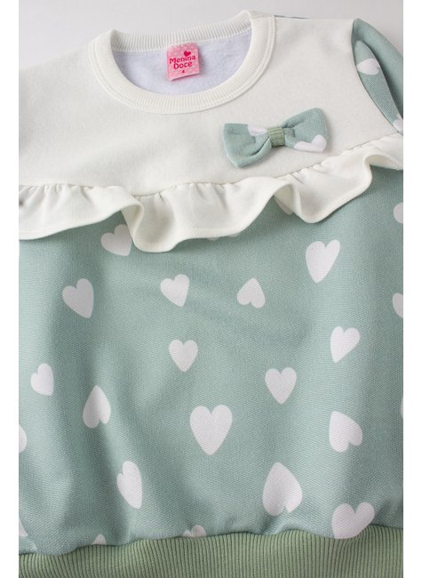 conjunto infantil feminino moletom sublimado peluciadomoletom peluciado heart menina doce 9