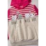 conjunto infantil feminino moletom peluciado cats menina doce 14