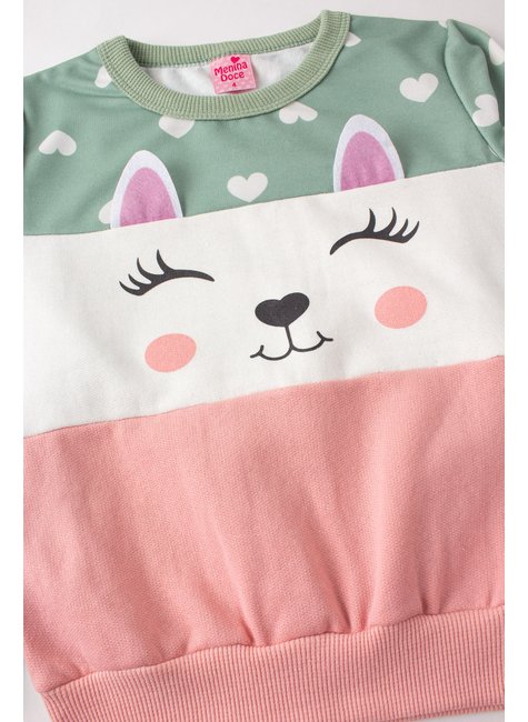 conjunto infantil feminino moletom sublimado peluciadomoletom peluciado cute menina doce 9