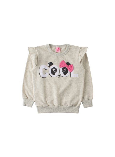 conjunto infantil feminino moletom peluciadocotton cool menina doce 12