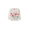 conjunto infantil feminino moletom peluciado flores menina doce 2