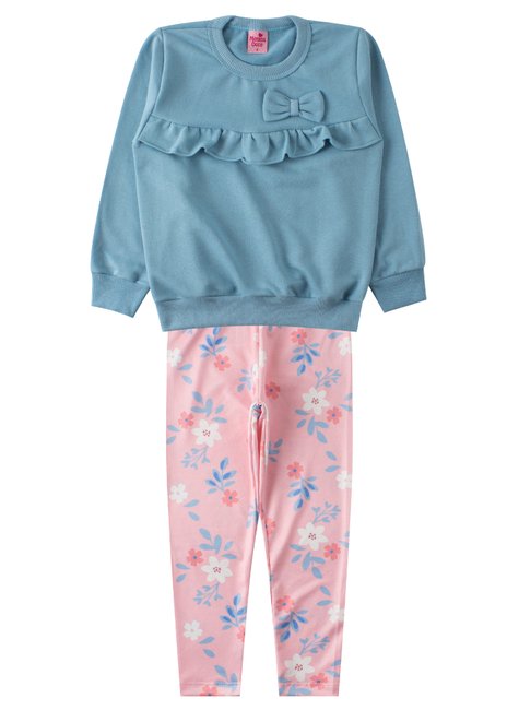 conjunto infantil feminino moletinhosuplex sublimado bela menina doce