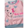 conjunto infantil feminino moletom peluciado be happy menina doce 9