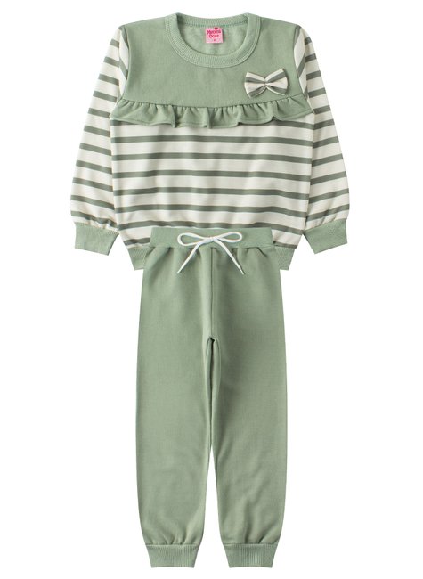 conjunto infantil feminino moletom sublimado peluciadomoletom peluciado lacinho menina doce