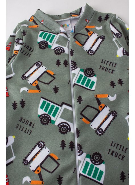 macacao infantil masculino soft little truck mino s 2