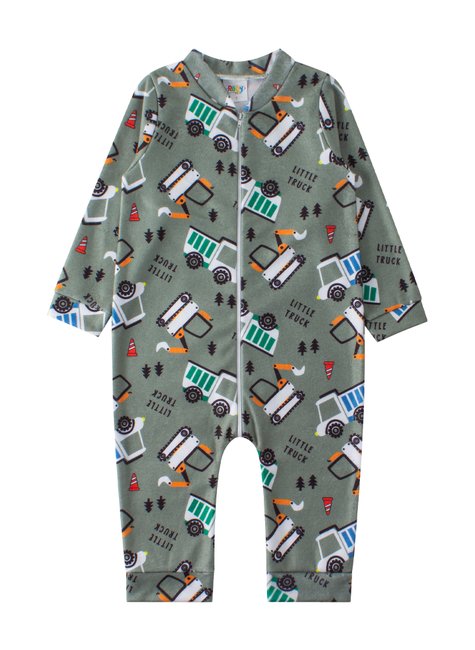 macacao infantil masculino soft little truck mino s