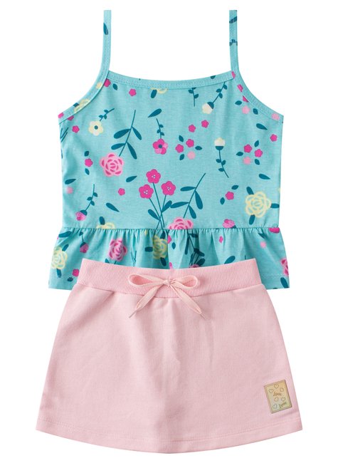 conjunto infantil feminino meia malha rotativamoletinho charme menina doce 6
