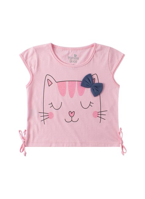conjunto infantil feminino meia malhamoletinho cat menina doce 7