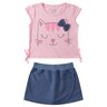 conjunto infantil feminino meia malhamoletinho cat menina doce 6