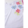 conjunto infantil feminino meia malhamoletinho flores menina doce 2