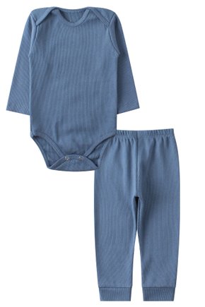 Kit Body Bebê 2 Peças Ribana Canelada Cute - Leninha Baby