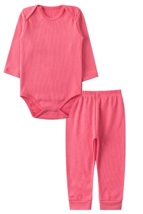 Kit Body Bebê 2 Peças Ribana Canelada Lovely - Leninha Baby