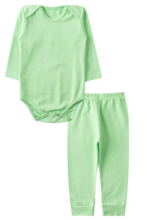 Kit Body Bebê 2 Peças Ribana Canelada Cute - Leninha Baby