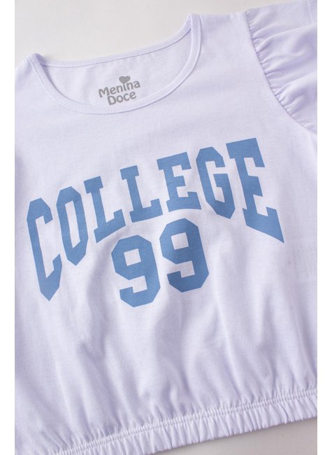 conjunto infantil feminino meia malhamoletinho college menina doce 4