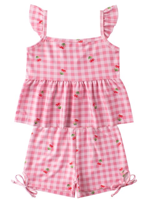 conjunto infantil feminino suplex sublimado cherry menina doce 4