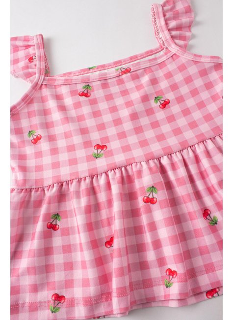 conjunto infantil feminino suplex sublimado cherry menina doce 4 3