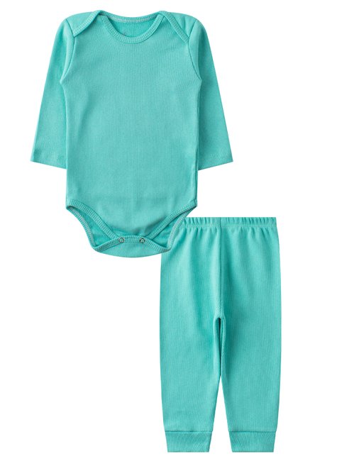 kit body bebe 2 pecas ribana canelada cool leninha baby 7
