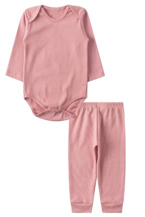 Kit Body Bebê 2 Peças Ribana Canelada Fofura - Leninha Baby