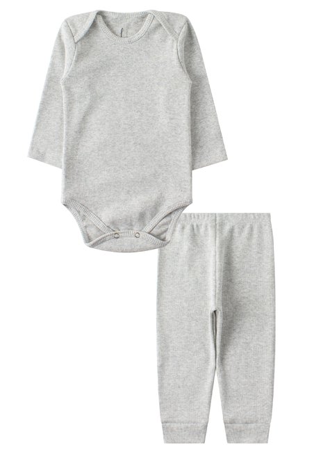 kit body bebe 2 pecas ribana canelada fofo leninha baby