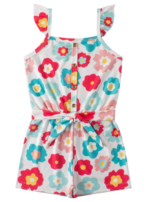 macacao infantil feminino suplex sublimado pretty menina doce