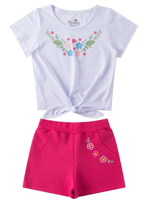 conjunto infantil feminino meia malhamoletinho charme menina doce 6