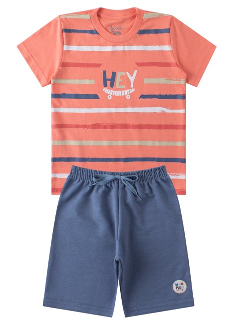conjunto infantil masculino meia malhamoletinho hey good boy 11