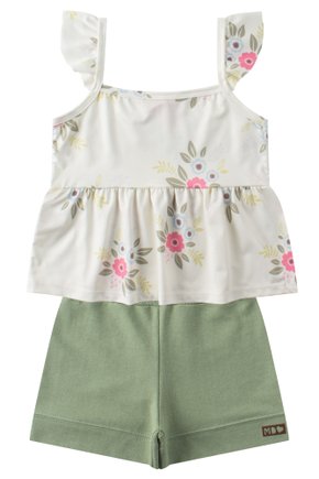 Conjunto Infantil Feminino Suplex Sublimado/Moletinho Delicada - Menina Doce