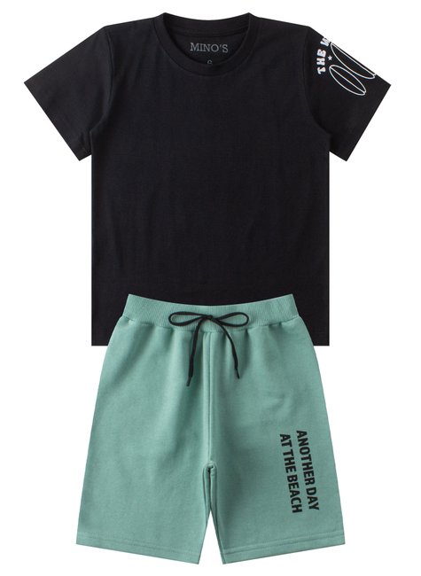 conjunto infantil masculino meia malhamoletinho the waves mino s 11