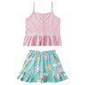 conjunto infantil feminino meia malhasuplex sublimado divertida menina doce