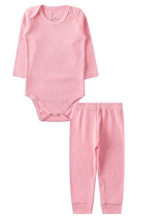 Kit Body Bebê 2 Peças Ribana Canelada Fofura - Leninha Baby