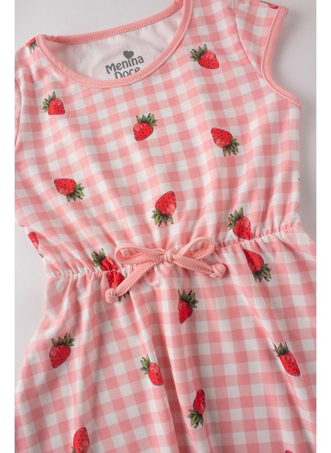 vestido infantil feminino suplex sublimado fruits menina doce 2