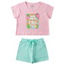 conjunto infantil feminino meia malhamoletinho summer fruits menina doce 6