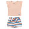 conjunto infantil feminino meia malhamoletinho sublimado summer menina doce