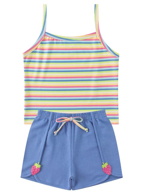 conjunto infantil feminino suplex sublimadomoletinho colors menina doce