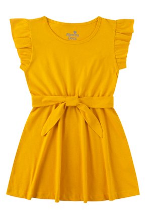 Vestido Infantil Feminino Meia Malha Bela - Menina Doce