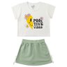conjunto infantil feminino meia malhamoletinho positive vibes menina doce 6