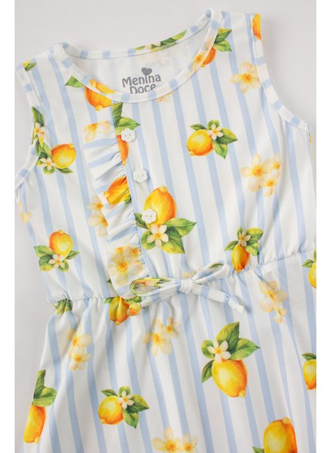 vestido infantil feminino suplex sublimado lemon menina doce 4