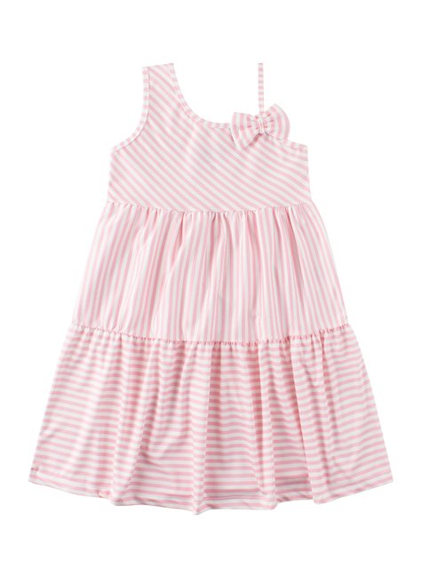 vestido infantil feminino suplex sublimado listrado menina doce 3