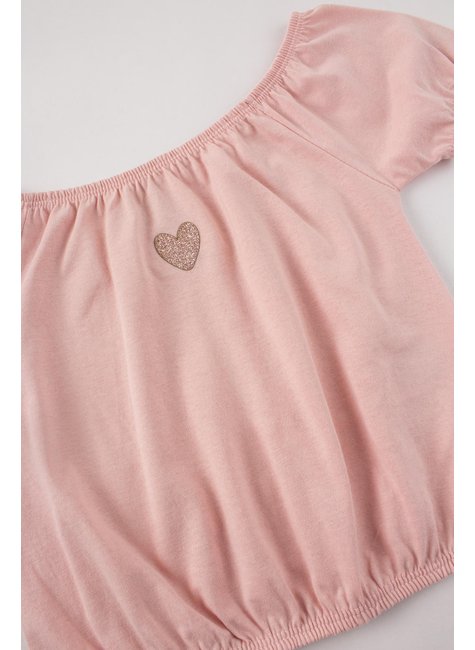 conjunto infantil feminino meia malha heart menina doce 9