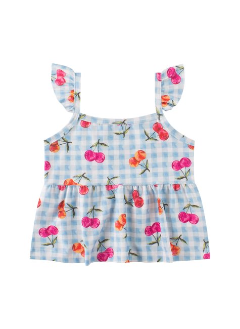 conjunto infantil feminino suplex sublimado cherry menina doce 2