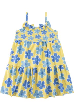 Vestido Infantil Feminino Suplex Sublimado Flores - Menina Doce