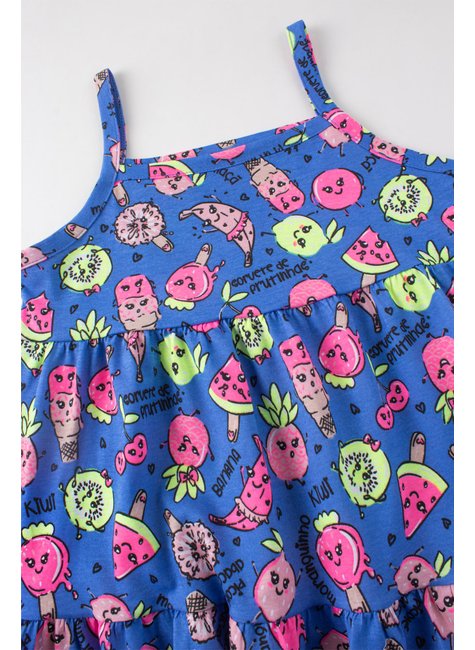 vestido infantil feminino meia malha rotativa alegre menina doce 2