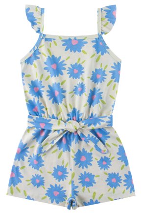 Macacão Infantil Feminino Meia Malha Rotativa Lovely - Menina Doce 