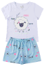 pijama infantil feminino meia malhasuplex sublimado sheep menina doce