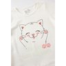 pijama infantil feminino meia malhasuplex sublimado cat menina doce 4